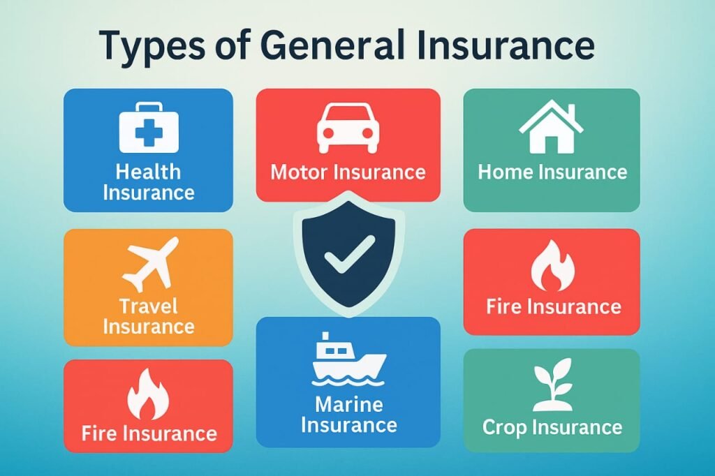 General Insurance के मुख्य प्रकार