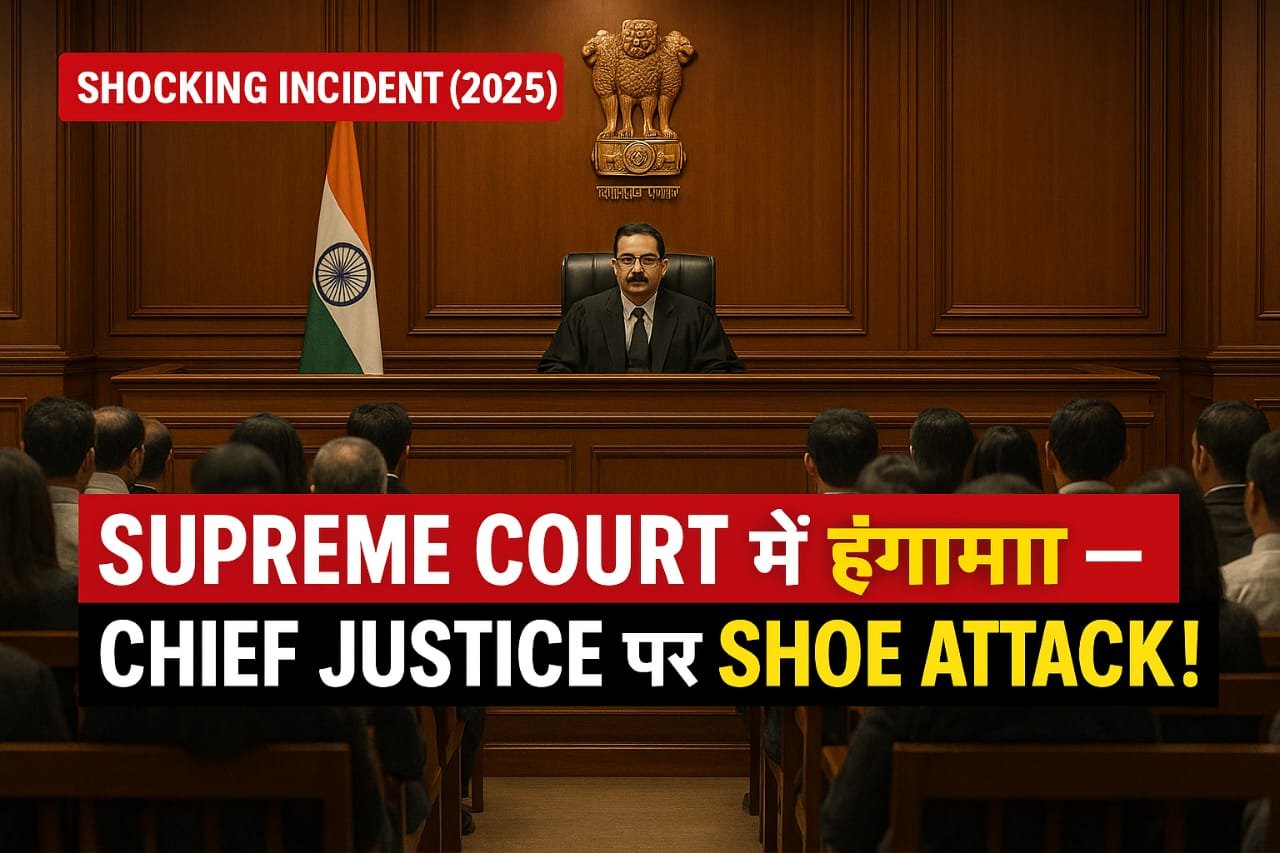Breaking News 2025: Supreme Court में Shocking Incident – Chief Justice पर Shoe Attack!