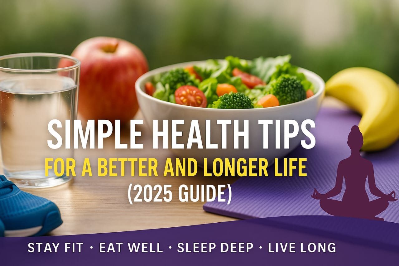 Simple Health Tips for a Better and Longer Life (2025 Guide)