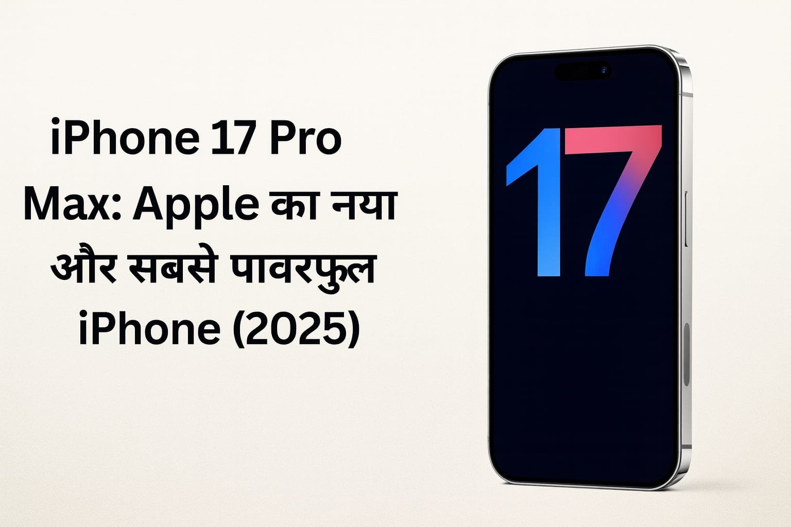 iPhone 17 Pro Max: Apple का नया और सबसे पावरफुल iPhone (2025)