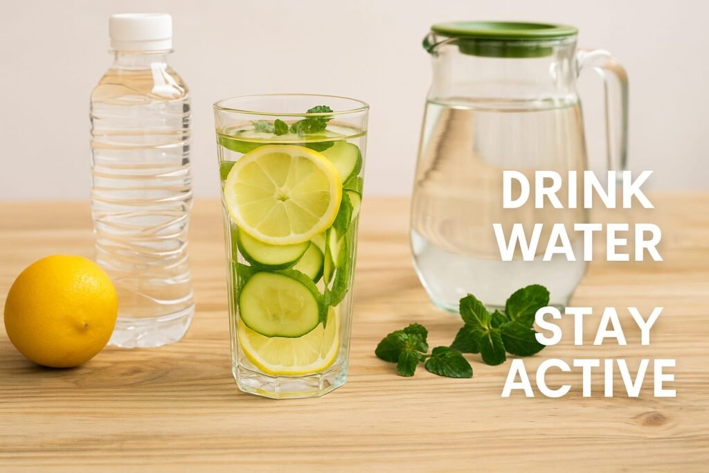 शरीर को साफ और active रखने के लिए पानी सबसे effective तरीका है।