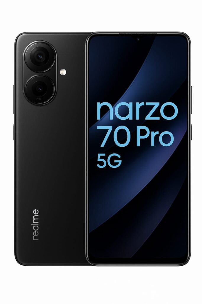 “Realme Narzo 70 Pro 5G smartphone specs list with price and features.”